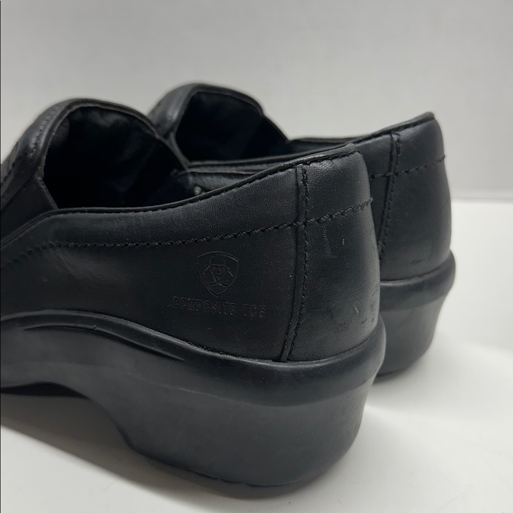 Ariat Expert Safety Clogs Slip On Shoes Composite Toe Leather Black Womens 10 - Picture 5 of 12